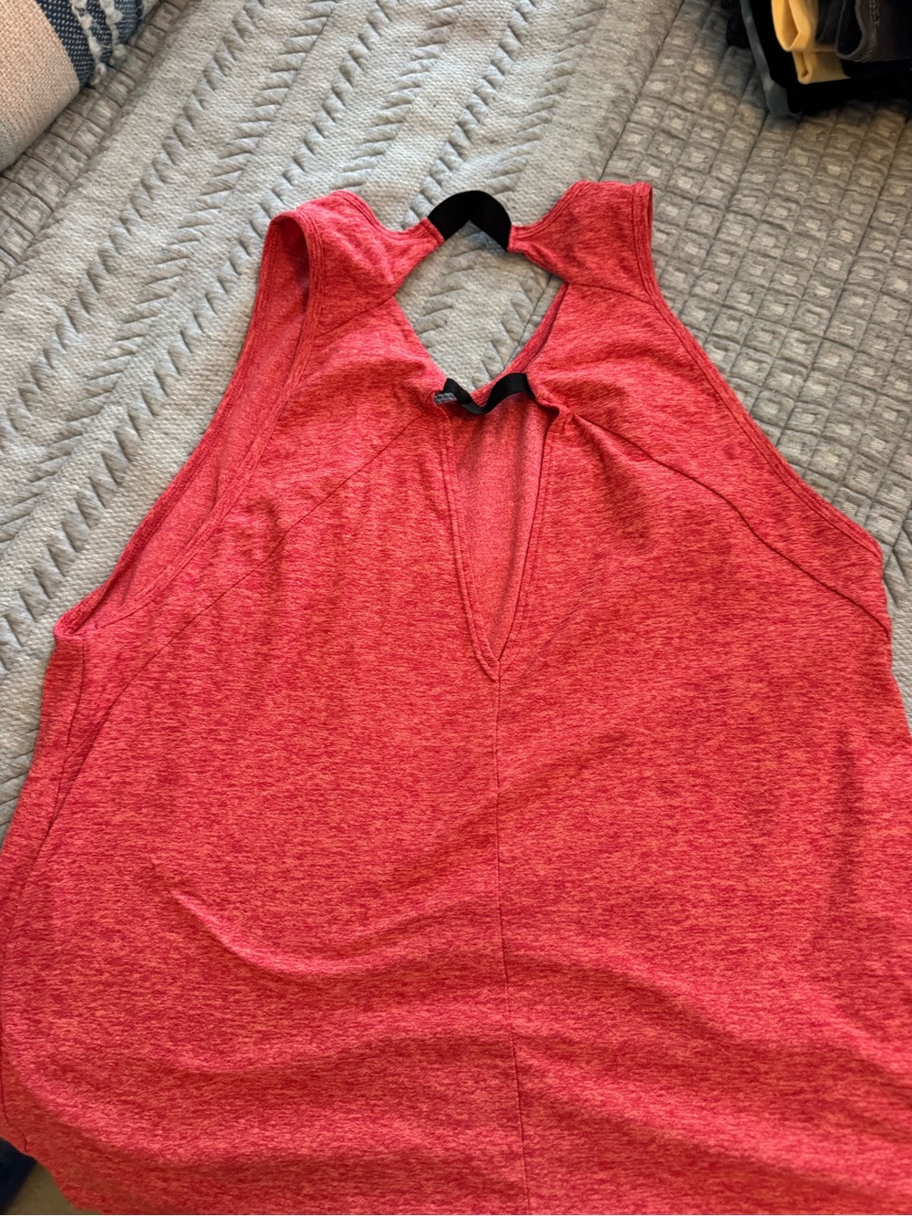 Beyond Yoga Heathered Red Racerback Tank - Picture 2 of 3